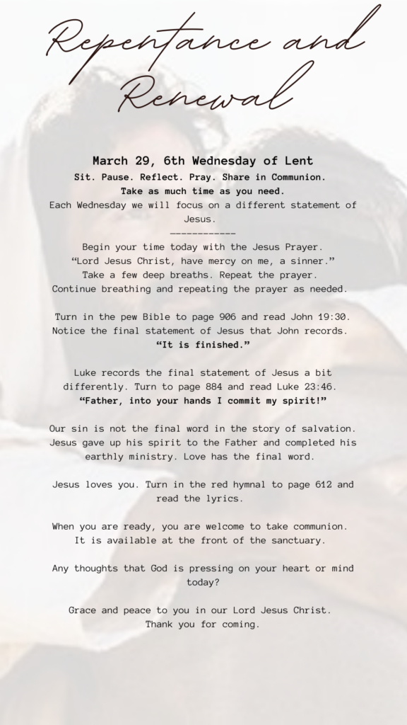 Lent 6